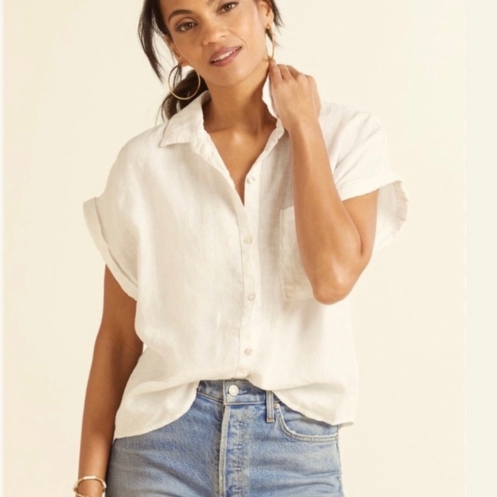 Cloth & Stone White Blouse